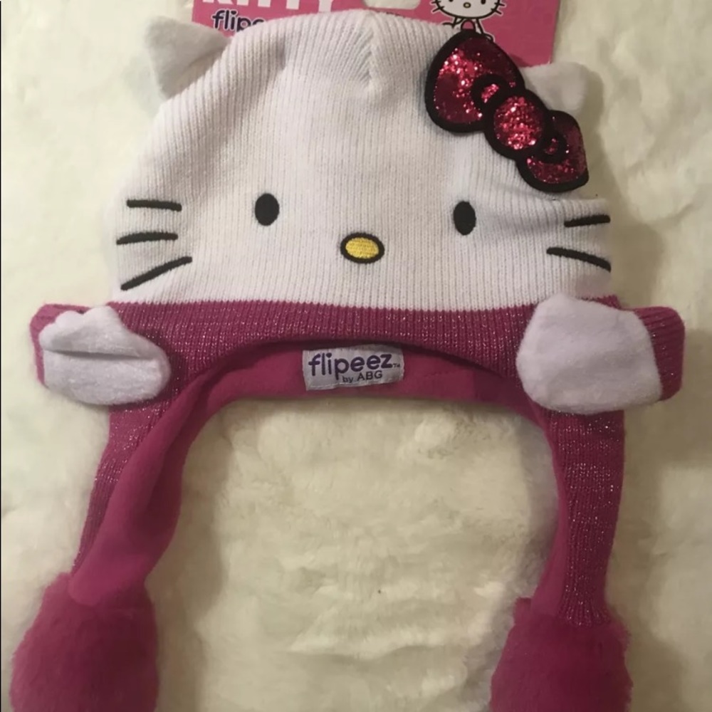Hello Kitty Flipeez by ABG Girls Winter Hat NEW